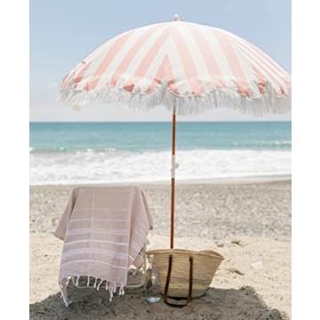 Business & Pleasure Co. Holiday Umbrella with Fringe