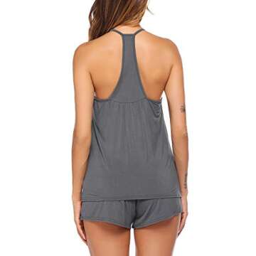 Avidlove Women's Cami Top and Shorts Pajama Set - Sleeveless Sleepwear PJs Sets