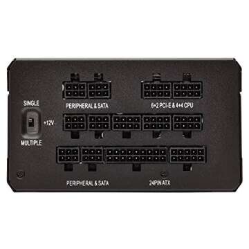 80 PLUS Gold Corsair 850W Modular Power Supply for Gamers