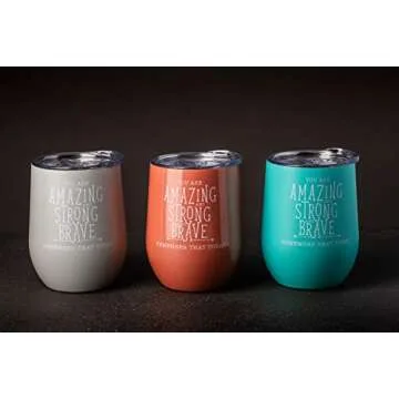 Inspirational Wine Gifts for Women - Motivational Tumblers
