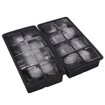 Ticent Large Silicone Ice Cube Tray, Set of 2 for Drinks