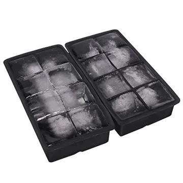 Ticent Large Silicone Ice Cube Tray, Set of 2 for Drinks