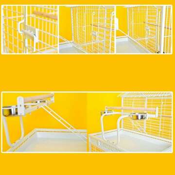 Large Interactive Villa Bird Cage for Cockatoos & Parakeets