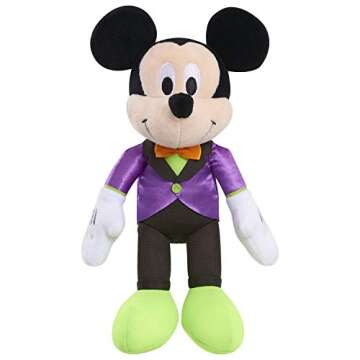 Disney Halloween 9" Bean Plush -Mickey & Minnie (Brown Mailer)