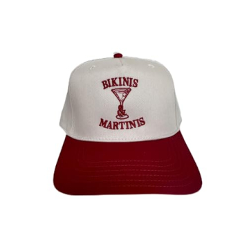 Stylish Bikinis & Martinis Vintage Trucker Hat for Summer