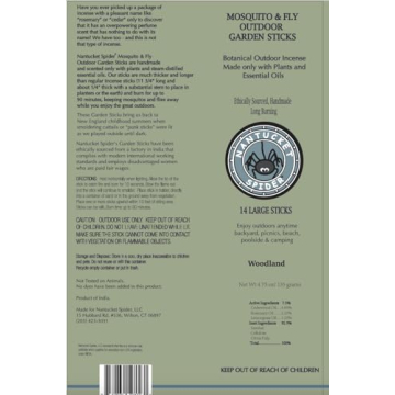 Nantucket Spider Mosquito Repellent Sticks Natural Essential Oil