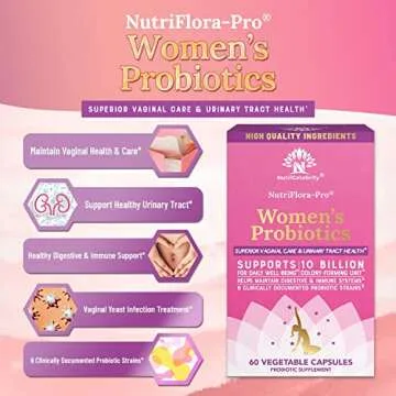 Nutricelebrity NutriFlora-Pro Probiotics for Women's Health