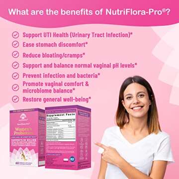 Nutricelebrity NutriFlora-Pro Probiotics for Women's Health