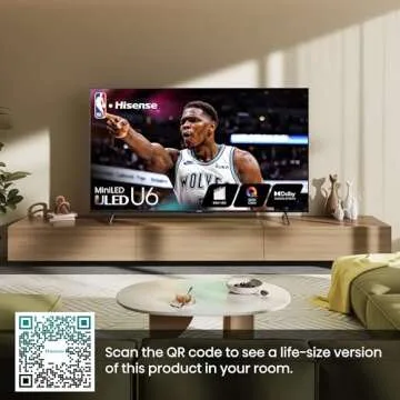Hisense U6 Series 55-Inch 4K Smart TV with Dolby Vision