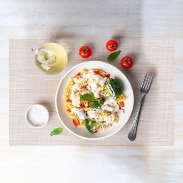 Vinyl Placemats Set of 6 - Washable Heat Resistant Design