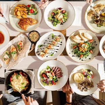 Vinyl Placemats Set of 6 - Washable Heat Resistant Design