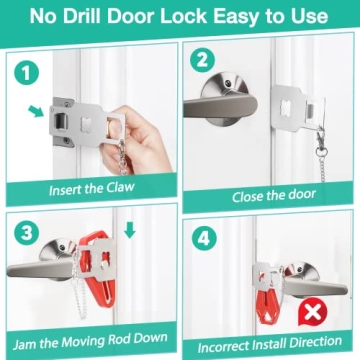 Portable Travel Door Lock for Ultimate Hotel and Apartment Safety