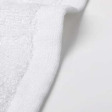 Yoofoss Luxury Washcloths Towel Set 10 Pack Baby Wash Cloth for Bathroom-Hotel-Spa-Kitchen Multi-Purpose Fingertip Towels & Face Cloths - White