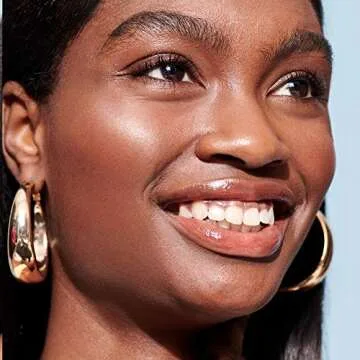 e.l.f. Metallic Flare Highlighter Versatile Jelly-like Formula, Multi-Dimensional, Buttery Soft, Applies Wet or Creamy Rose Gold, 0.18 Ounce