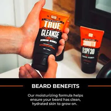 Wild Willies True Cleanse Men's Face Wash & Scrub with Activated Charcoal Exfoliating Facial Wash Deep Cleanses Dirt & OIl from Pores - Botanically Rich Ingredients for Hydrated & Energized Skin