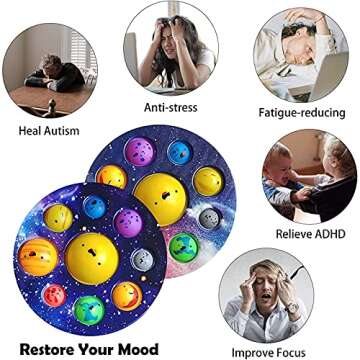 Lamvpker Planet Dimple Fidget Toy for Kids and Adults