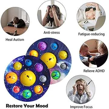 Lamvpker Planet Dimple Fidget Toy for Kids and Adults