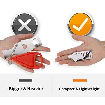 Portable Door Lock for Travel - Improved Travel Door Lock Hotel Door Lock Apartment Security Device Door Jammer ozozo Silver