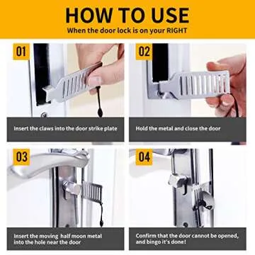 Portable Door Lock for Travel - Enhanced Security Device