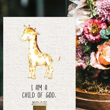 Inspirational Bible Verses Nursery Art Prints - 6-Pack