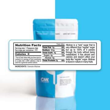 ALLULOSE Sweetener [1 POUND] Zero Net Carb Keto Sugar - Natural Sugar Alternative - Low Calorie Swee...