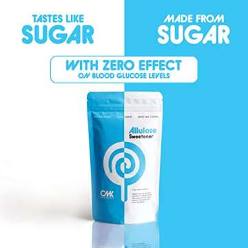 ALLULOSE Sweetener [1 POUND] Zero Net Carb Keto Sugar - Natural Sugar Alternative - Low Calorie Sweetener - Made in the USA - Granular Powder (16oz, Pack of 1)