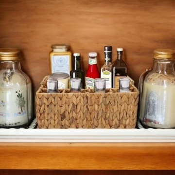 Large Wicker Utensil Caddy Carrier - Eco-Friendly Kitchen Organizer