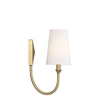 Savoy House 9-2542-1-322 Cameron Warm Brass 1 Light Sconce (5" W x 13" H)