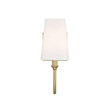 Savoy House 9-2542-1-322 Cameron Warm Brass 1 Light Sconce (5" W x 13" H)