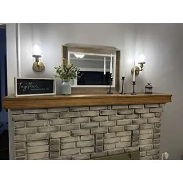 Pathson Industrial Wall Sconce with Round Clear Glass Globe Shade, Vintage Style Wall Lamp Farmhouse Wall Light Fixtures for Loft Bathroom Bedroom