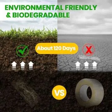 ADHES Heavy Duty Paper Packing Tape Kraft Paper Tape, Eco Friendly & Biodegradable, Writable & Uncoa...