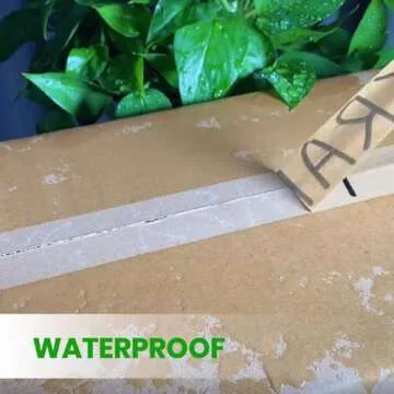 ADHES Heavy Duty Paper Packing Tape Kraft Paper Tape, Eco Friendly & Biodegradable, Writable & Uncoated Brown Packing Tape for Masking, Sealing, and Packaging Use, 2 Inch x 43 Yards, 3 Rolls