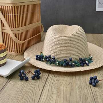 Hagao Fake Blueberry Artificial Fruits - 20 PCS Plastic Foam Decorative Accessories