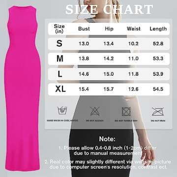 Relety Women's Elegant Bodycon Maxi Dress in Rose Pink