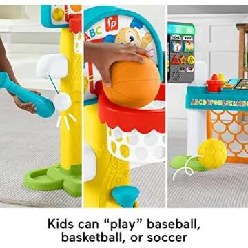 Fisher-Price Toddler Learning 4-in-1 Sports Activity Center