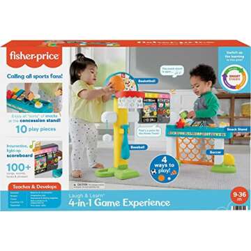 Fisher-Price Toddler Learning 4-in-1 Sports Activity Center
