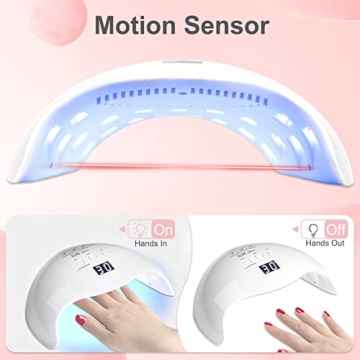 LKE Gel UV LED Nail Polish Lamp for Home Nail Care