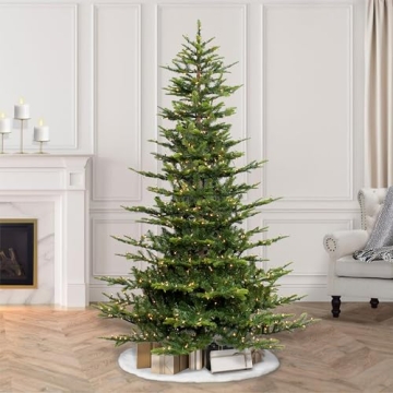 Puleo International 6.5' Pre-Lit Aspen Fir Artificial Christmas Tree