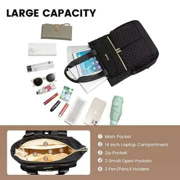 LOVEVOOK Backpack Purse for Women, Convertible Small Backpack Tote for Woman, Mini College Daypack for Work, Daily, Travel, 2pcs set