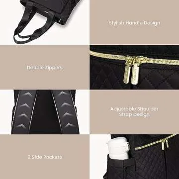 LOVEVOOK Backpack Purse for Women, Convertible Small Backpack Tote for Woman, Mini College Daypack for Work, Daily, Travel, 2pcs set