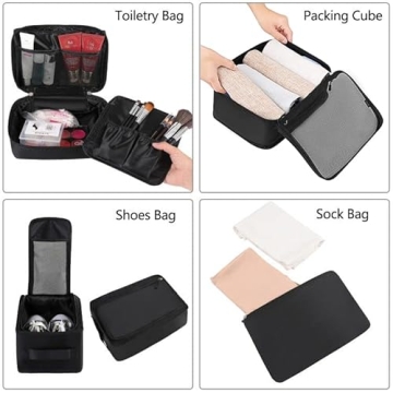 BAGAIL 8 Set Packing Cubes for Organized Travel