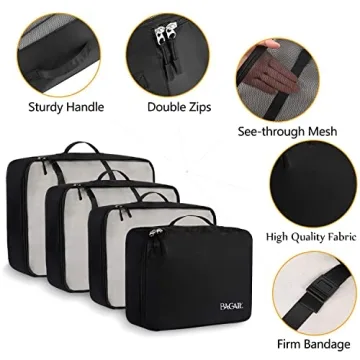 BAGAIL 8 Set Packing Cubes for Organized Travel