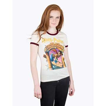 Out of Print Harry Potter and The Sorcerer's Stone Women's Ringer Shirt X-Large