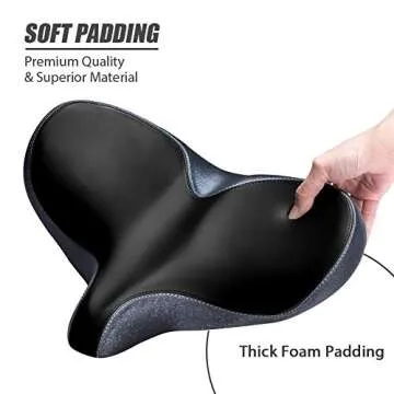 Oversized Comfort Bike Seat for Ultimate Riding Experience