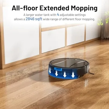 Tipdiy G90 Robot Vacuum & Mop with Powerful Suction