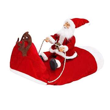 Kyerivs Santa Dog Costume - Festive Pet Outfit for All Sizes