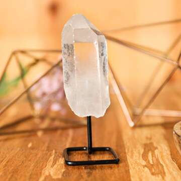 Clear Quartz Crystal Point - Healing Decor by Beverly Oaks