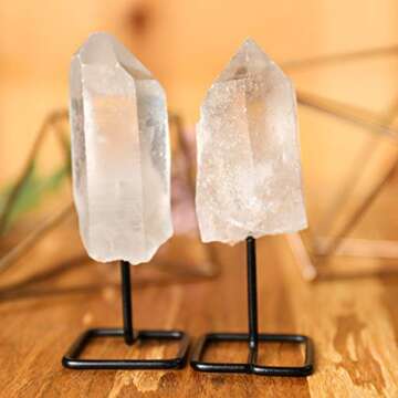 Clear Quartz Crystal Point - Healing Decor by Beverly Oaks