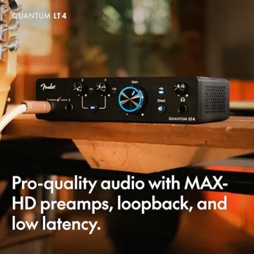 Fender Quantum LT 4 | 4x2 USB-C Audio Interface for Music Production and More
