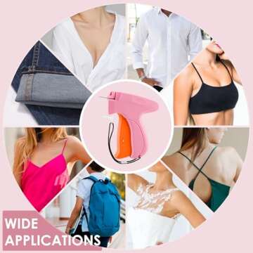 Stitch Gun for Clothes - Handheld Stitch Gun Quick Clothing Fixer - Tagging Gun - Includes 6 Needle,...